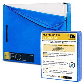 MAMMOTH Premium Mattress Storage Bag – Robust Protection for Moving & Storing – Shields Against Dust, Stains, and Pests (Double - ULTRA)