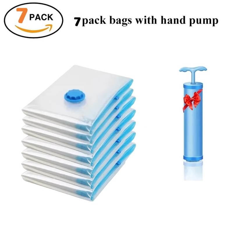 Vacuum Storage Bags – Compression Bags Clothes, Travel Storage Bags