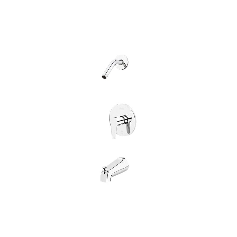 Pfister R890700 Polished Chrome Modern 1-Handle Tub & Shower, Trim