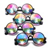 RuiJinGen Trippy Psychedelic Festivals Kaleidoscope Rainbow Sunglass Rave Goggle Glasses