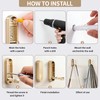 Ruiziiz Folding Coat Hooks, Zinc Alloy Foldable Gold Wall Hooks