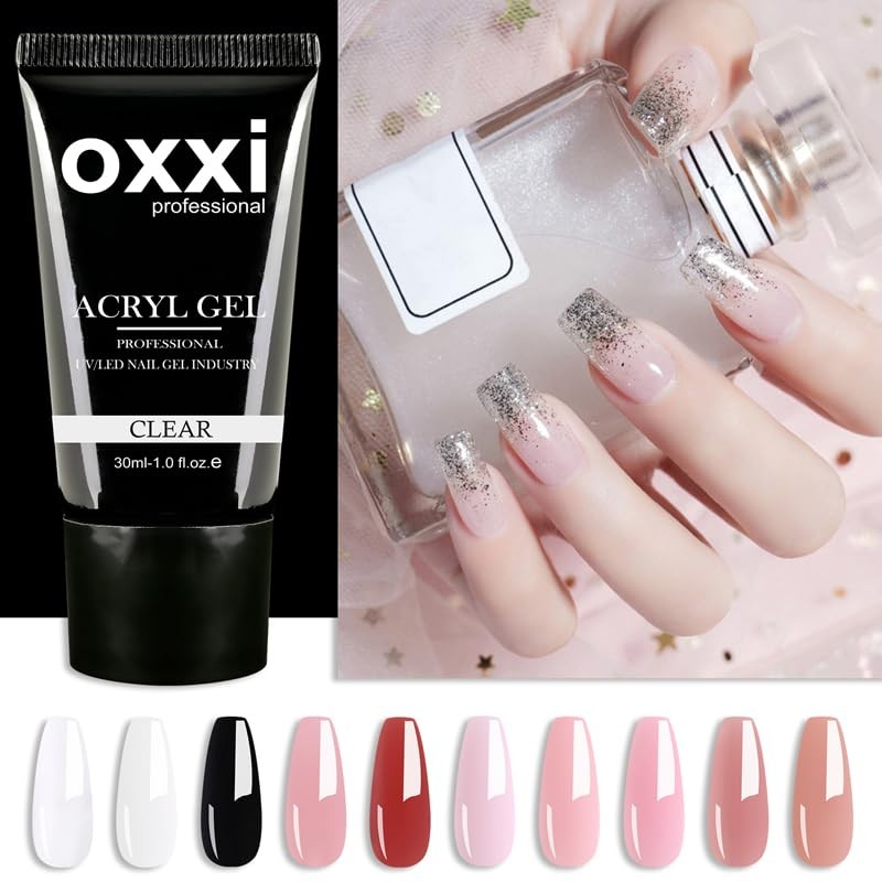 OXXI Professional 30g Poly Nail Gel Building Press on False