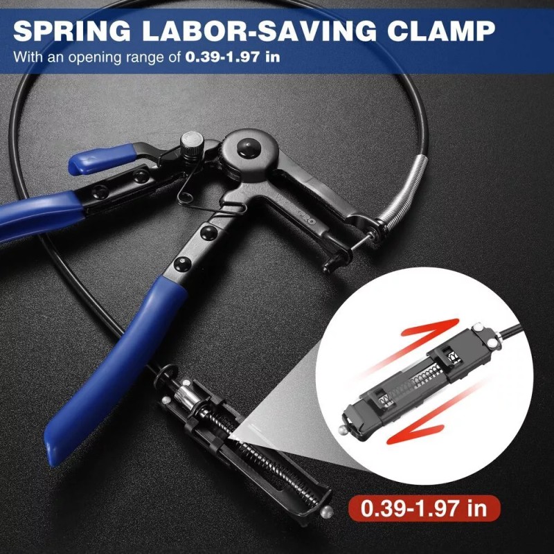 WORKPRO 27" Flexible Hose Clamp Plier Spring Plier Automotive Clamp