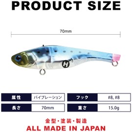 Lucky Craft Valid 70 (5797 KLT Metallic Sardine, 70HW)