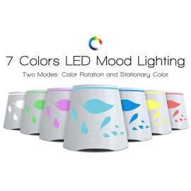 Essential Oil Diffuser 7 Color Changing Led Lights - Portable Ultrasonic Cool Mist Aromatherapy Oils Humidifier - Auto Shutoff Best Aroma Diffusers for Home Office Kids and Spa up to 800 sq ft Room