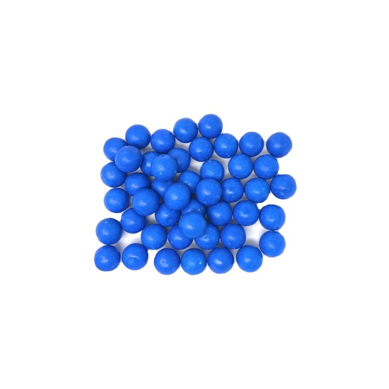 YANKEETRADERS Bright Blue Fruit Flavored Gumballs 1", 2 Pounds Bulk