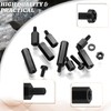 GZLFH 490 Pieces Hex Spacer, Nylon Screw M2.5 M3 Black