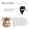 Elailite Clip-In Real Hair Topper for Women, Silk Base Clip-In