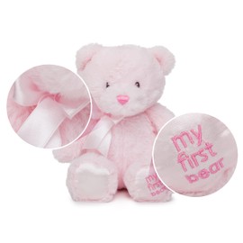 Jolitee My First Bear Stuffed Animal - Pink Plush Bear 15"
