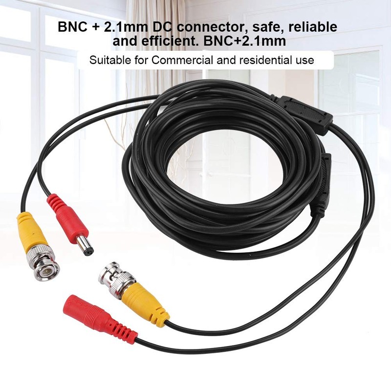 Cable de extensión CCTV, Cable Coaxial de Video, de seguridad
