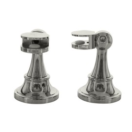 Brushed Nickel Victorian Mirror Pivots - Pair