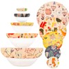 5 Pieces Beeswax Bowl Covers Reusable Beeswax Food Wrap Stretch