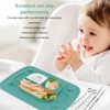 Silicone Suction Placemat with 4 Toy Tethers Dishwasher Safe Divided