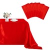 B-COOL Red Satin Tablecloth: Party Tablecloth 6 Pack 57x120inch Rectangle
