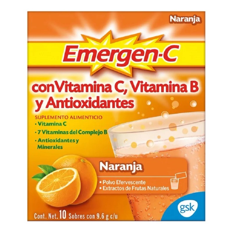 Pack x2 Suplemento Alimentar de Vitamina C Emergen-C Sabor Naranja