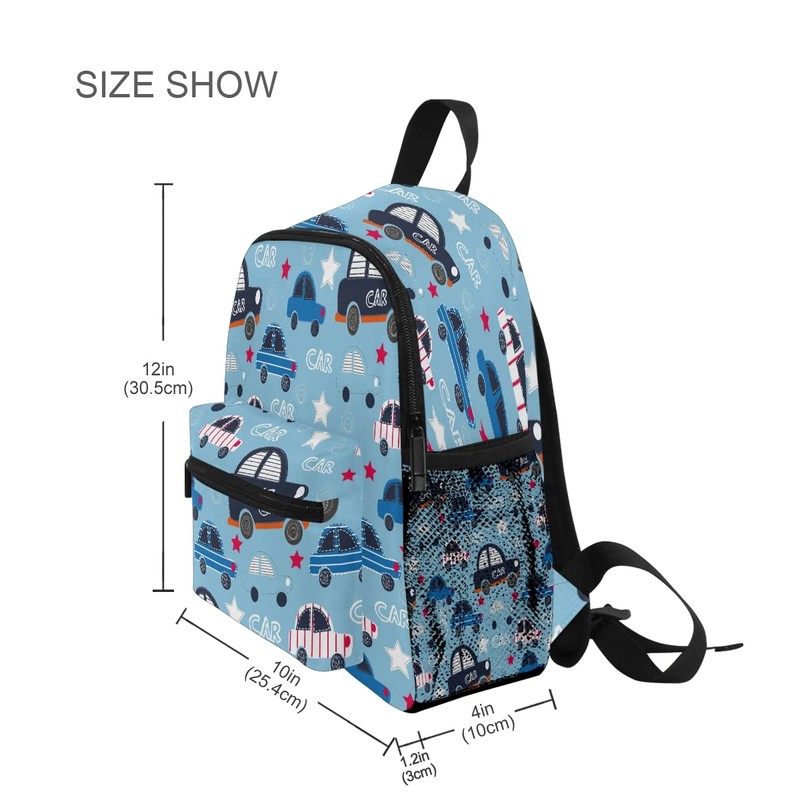 Car Backpack, Toddler Backpack Preschool Bag Kindergarten Schoolbag Nursery Travel