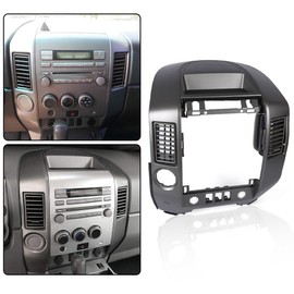 DOTCOM Dashboard Center Dash AC Bezel w/o Speaker Bezel, Fit For Nissan Titan SE LE 2004 2005 2006/Fit Nissan Armada SE LE 2005 2006,Gray Center Dash Radio Ac Bezel 682577S000