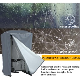 HSDFC Power Cage Cover,Strength Training Power Cage Covers,84" H x 47" L x 69" W-Squat Rack Cage Accessories Outdoor And indoor Universal Dust and Waterproof Four-Season Protective Cover-Black