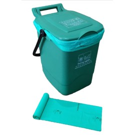 Pack Of 10 30L Outdoor Compostable Food Waste Caddy Bags 100% Biodegradable Food Caddy Bin Liners