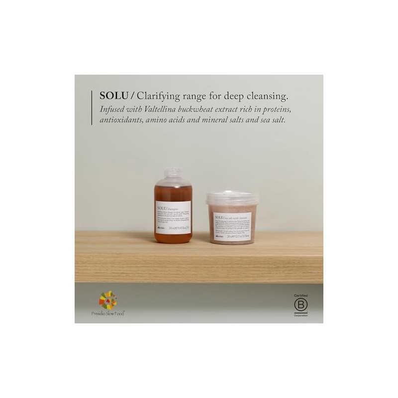 Davines Solu Sea Salt Scrub Cleanser, 8.45 fl. oz.