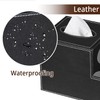 PU Leather Square Tissue Box Cover - Multi-Functional Tissue Box