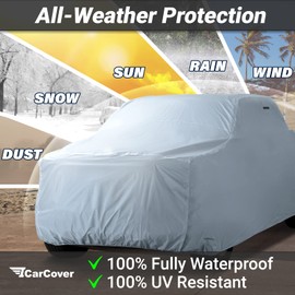 iCarCover Premium Truck Cover for 2004-2012 GMC Canyon Standard Cab 6.1 ft Regular Bed Waterproof All Weather Rain Snow UV Sun Hail Protector for Automobiles, Full Exterior Indoor Outdoor Truck Cover