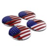 4X 56.5mm=2.24 inches American Flag Wheel Hub Center Cap Emblem