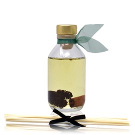 LOVSPA Cinnamon Pinecones Reed Diffuser Set - Fir, Cinnamon, Clove & Sandalwood Scent Diffuser - Non-Toxic Oil Reed Diffuser - Made in The USA