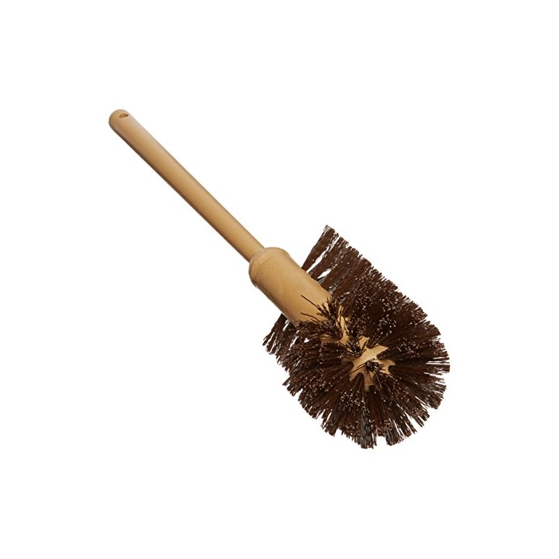 Rubbermaid Commercial 17" Toilet Bowl Brush, Brown, Plastic Handle, for