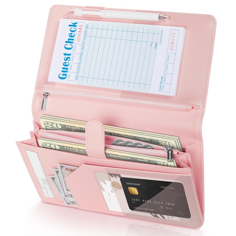 Server Book High Volume, Expandable Server Book,5"×9", Waitress Waiter Book,