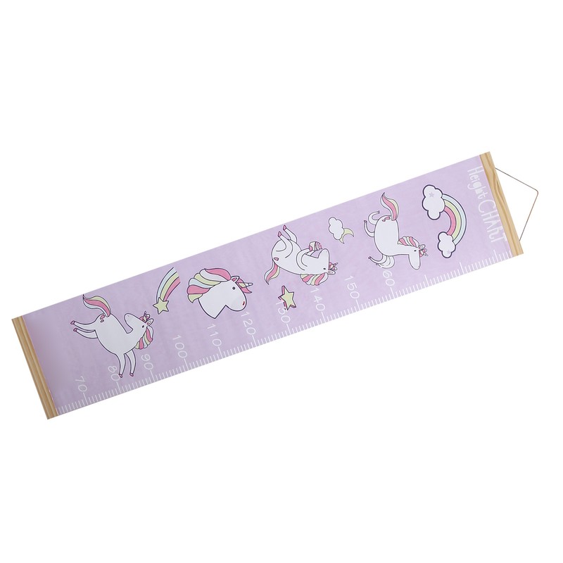 Kid's Growth Chart Removable Hanging Wall Decor Height Measuring Ruler