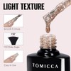 TOMICCA Gel UV Nagellack Rot Wei√ü Schwarz Set, 4 Farben