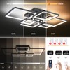 Shine LUEST Modern LED Ceiling Light Fixture Black Kitchen Lighting