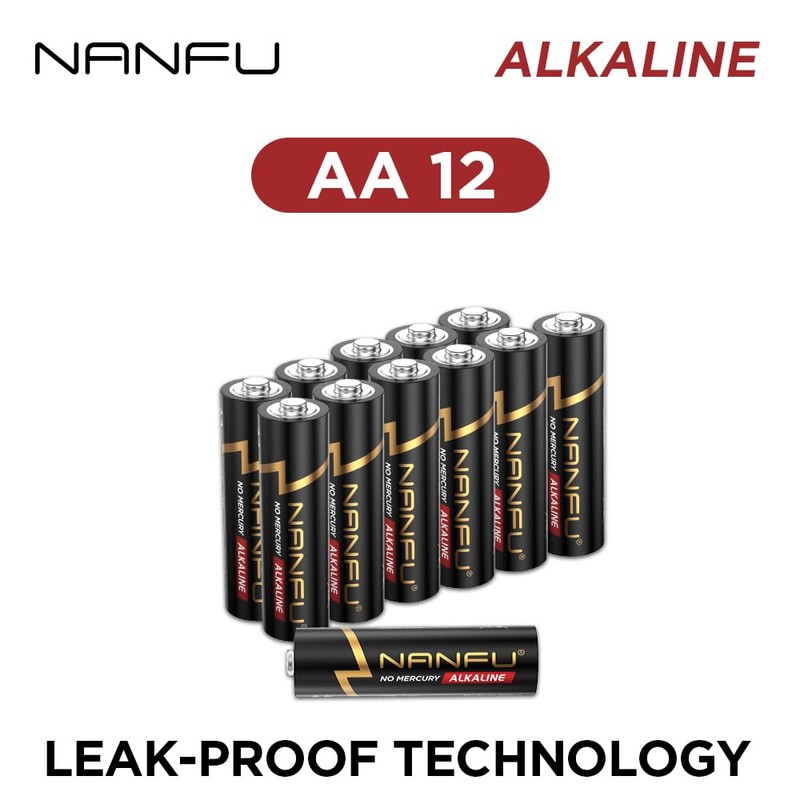 NANFU AA 12 Alkaline Batteries