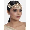 Aheli Indian Traditional Bollywood Faux Pearls Maang Tikka Matha Patti