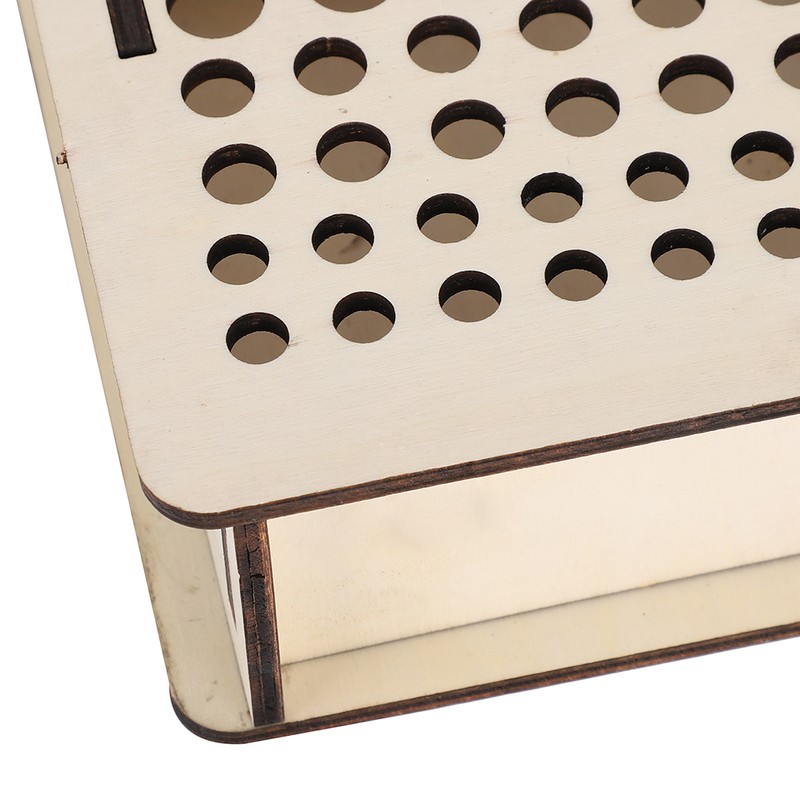 Wooden Leather Craft Tool Holder Leather Tool Organizer Wooden Box