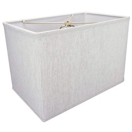 Rectangular Drum Lampshade (10x16) X 11 Textured Oatmeal Cream Modern Contemporary