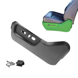 Left Driver Side 10 Way Power Seat Shield Panel Cover Side Seat Adjuster Switch Insert Bezel Housing Rail Track Control Trim Black Fits for Ford F-250 F-350 F-450 F-550 2011 2012 2013 2014 2015 2016