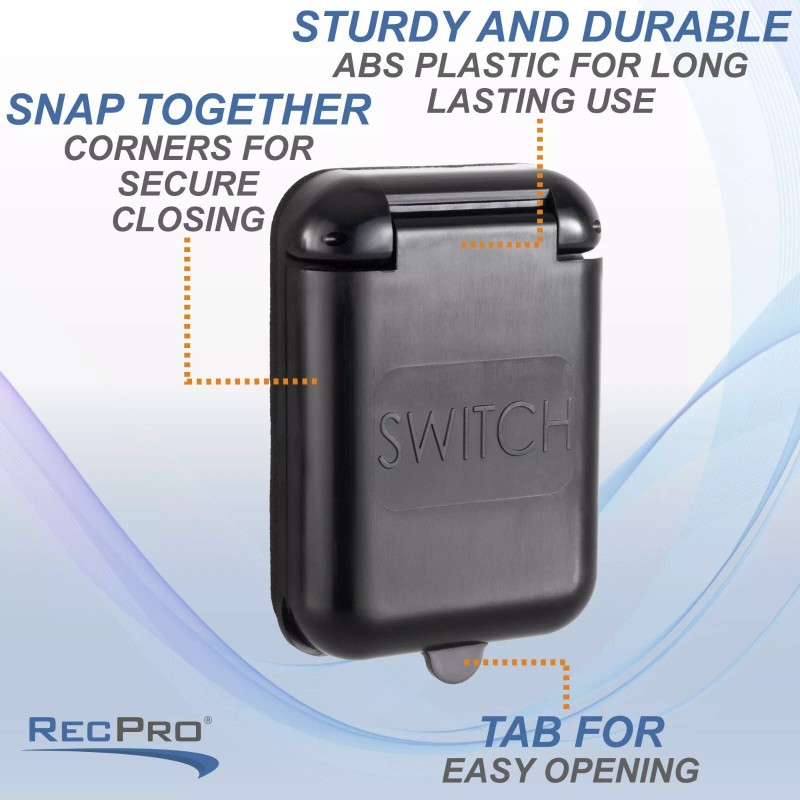 RecPro RV ATC External Waterproof Switch Cover | Snap Closure