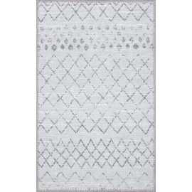 GLN Rugs Alfombra De Área Lavable A Máquina Resistente A Las Manchas, Estética Vintage Persa Bohemia Envejecida, Parte Trasera Antideslizante, Decoración del Hogar para Piso Interior para Dormitorio,
