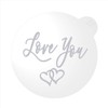 LissieLou Love You in Script Font Cookie Embosser Mother's Day
