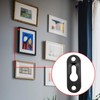 Hotop 40 Pieces Single Keyhole Picture Frame Hanger with 80