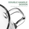 Healeved Glass Simmer Pot for Stove Top 1900ml/64 oz Clear