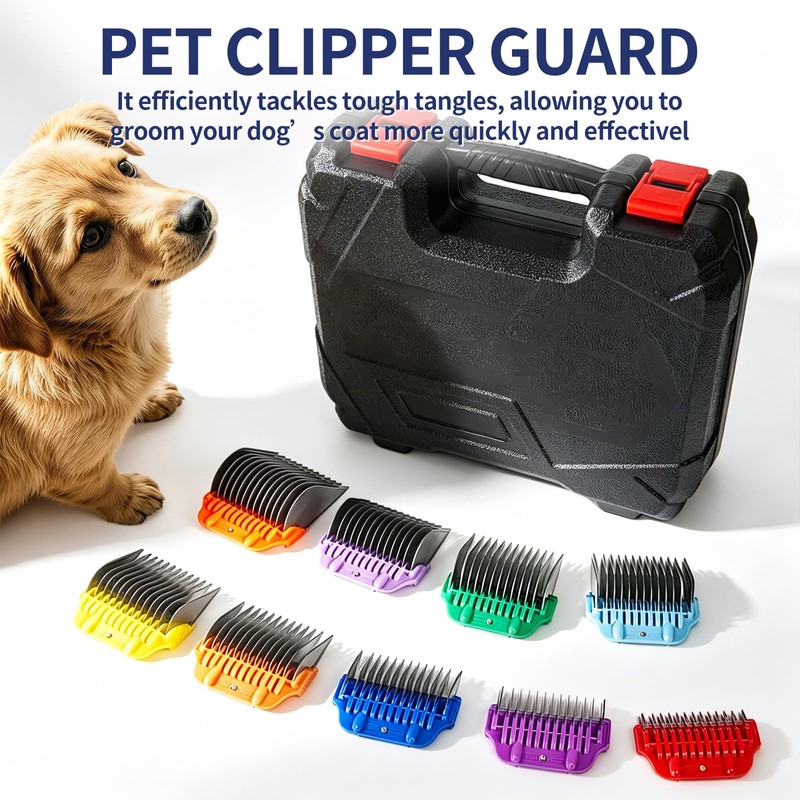 5-Piece Clipper Guard Comb for Wide A5 Blade, Compatible with