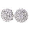 OVERTOYOU Decorative Button, 5Pcs 12mm Crystal for Rhinestone Flower Round
