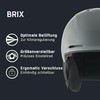 ALPINA BRIX Ski Helmet, Midnight Grey Matt, 55-59 cm