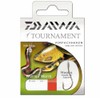 Daiwa Tournament Snelled Worm Hooks 60cm 10pcs., Size 8
