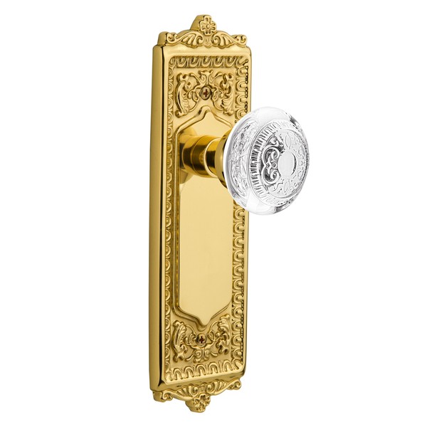 Nostalgic Warehouse 750723 Egg & Dart Plate, Surface Mounted, Unlaquered