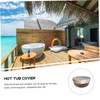 GANAZONO Bathtub Protector Large Size Round Hot Tub Cover Waterproof