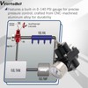 VVORHSBELL Fuel Pressure Regulator, Adjustable 0-140 PSI Aluminum Universal Fuel